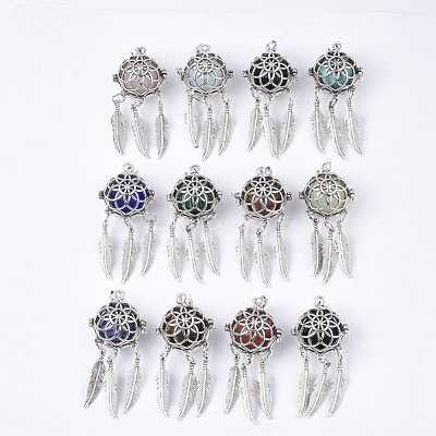 Alloy Cage Big Pendants G-S246-16-1