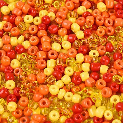 Opaque & Transparent Glass Seed Beads SEED-Q041-06B-1
