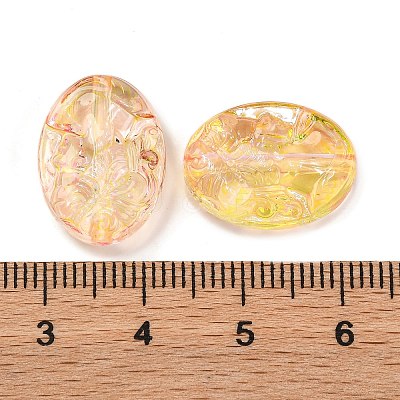 555Pcs Transparent Two Tone Acrylic Beads MACR-K359-25A-1