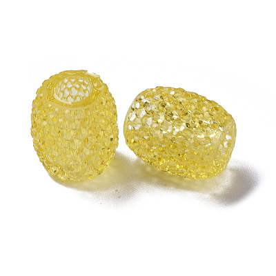 Transparent Resin European Jelly Colored Beads RESI-B025-01A-12-1