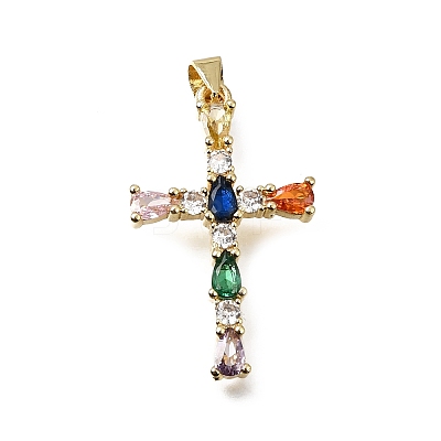 Easter Brass Pave Cubic Zirconia Pendants CU-E002-01A-G04-1