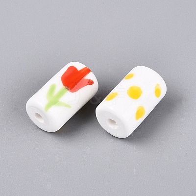 Handmade Porcelain Ceramic Beads PORC-Q005-04C-1