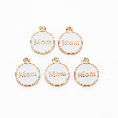 Mother's Day Alloy Enamel Charms ENAM-T016-11E-RS-1