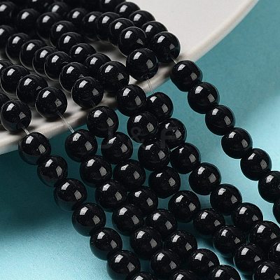 Baking Paint Pearlized Glass Pearl Round Bead Strands HY-Q003-6mm-80-1