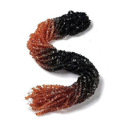 Transparent Glass Bead Strands GLAA-H023-03B-1