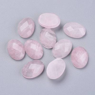 Natural Rose Quartz Cabochons G-G760-A08-1