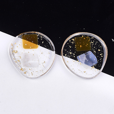 Transparent Resin Cabochons X-CRES-S362-013A-01-1