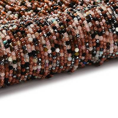 Natural & Synthetic Mixed Gemstone Beads Strands G-RM2025-A16-2mm-A-1