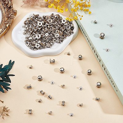75Pcs Alloy Round Head Knobs for Small Jewelry Box Making DIY-GF0012-48-1