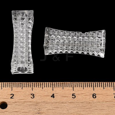 Transparent Acrylic European Beads TACR-G048-15-1