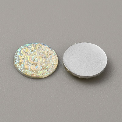 Resin Cabochons CRES-WH0001-49C-1