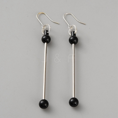 Iron & 201 Stainless Steel Dangle Earring Findings EJEW-WH20006-12N-1