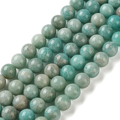 Natural Amazonite Beads Strands G-F602-02-8mm-01-1