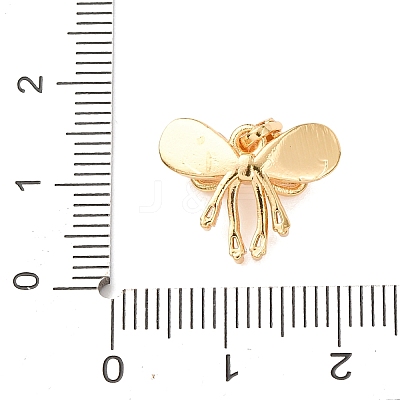 Brass Micro Pave Clear Cubic Zirconia Pendants KK-C249-03G-1