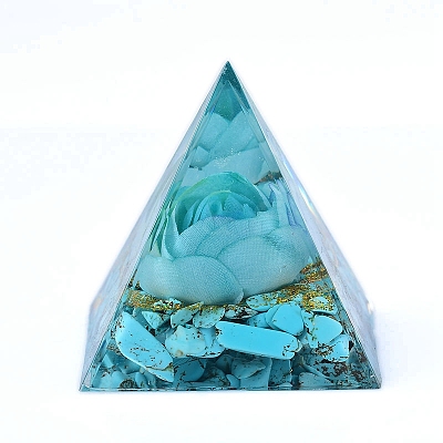 Orgonite Pyramid Resin Display Decorations PW-WGD5761-01-1