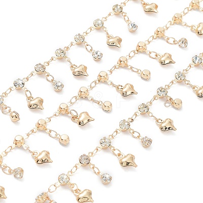 Handmade Glass Diamond Link Chains CHC-R135-08G-1