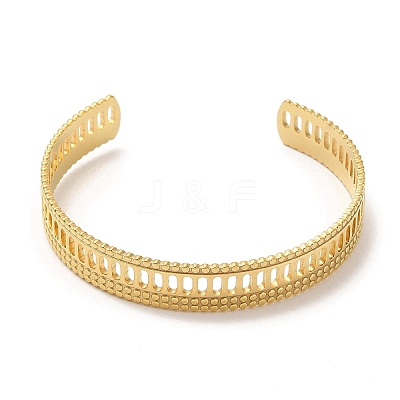 Ion Plating(IP) 304 Stainless Steel Bangles BJEW-L682-030G-1