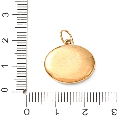 Printed 304 Stainless Steel Pendants SA-CBAAB49-03G-02-1