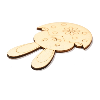 DIY Crafts Easter Egg Shape Cutouts Pendants AJEW-P087-C01-1