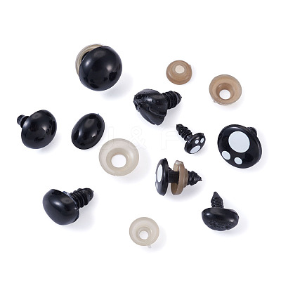 Craft Plastic Doll Eyes & Noses DIY-TA0008-92-1