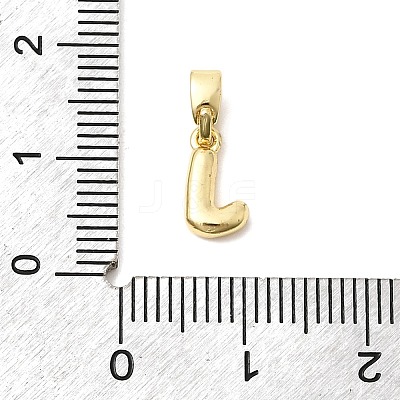 Brass Letter Charms KK-G554-22G-J-1