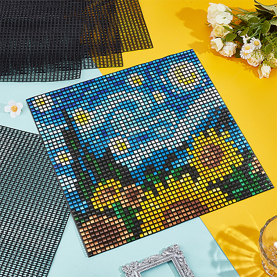 Square Plastic Pegboards used for DIY Fuse Beads KY-WH0816-003-1