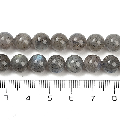 Natural Labradorite Beads Strands G-G448-8mm-04A-1