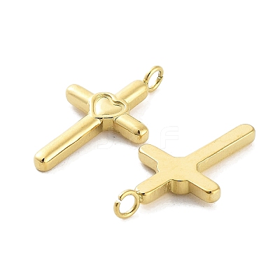 Ion Plating(IP) 316L Surgical Stainless Steel Cabochon Settings For Enamel Pendants STAS-D029-16G-1