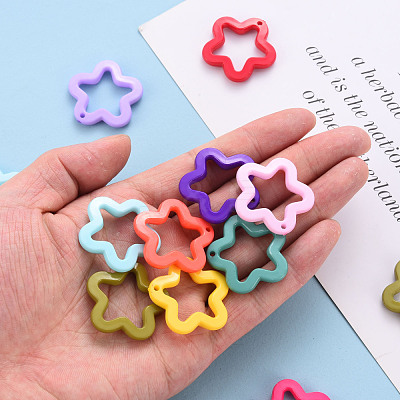 Opaque Acrylic Pendants MACR-S373-24H-1