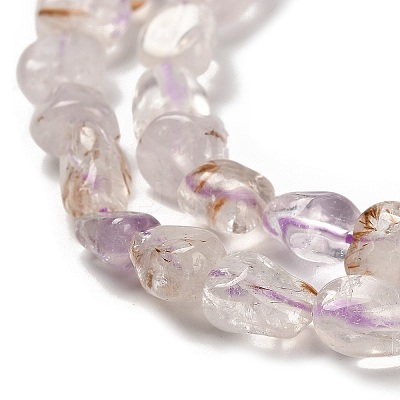 Natural Amethyst Beads Strands G-P497-01E-60-1