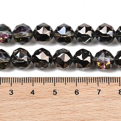 Transparent Electroplate Glass Beads Strands EGLA-N002-34C-B18-1