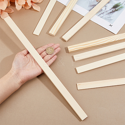 8Pcs 4 Styles Wood Rolling Mud Stick Guides WOOD-DC0001-20-1