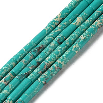Synthetic Imperial Jasper Dyed Beads Strands G-D077-B01-04-1