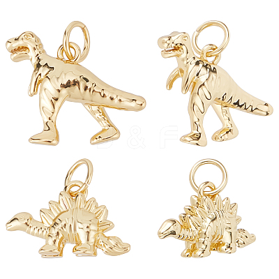 10Pcs 2 Style Rack Plating Brass Pendants KK-BBC0004-61-1