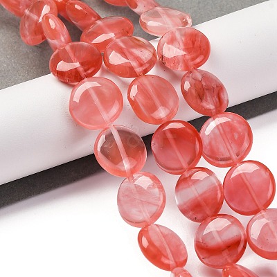 Cherry Quartz Glass Beads Strands G-C159-A02-01-1