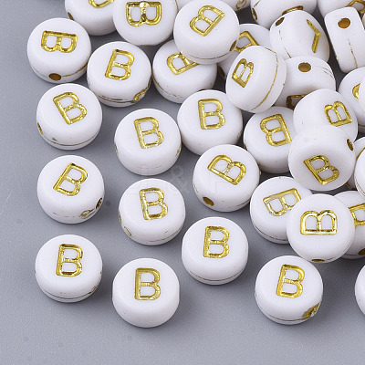 Plating Acrylic Beads X-PACR-R242-01B-1