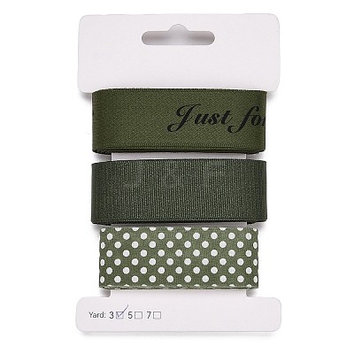 9 Yards 3 Styles Polyester Ribbon SRIB-A014-D05-1