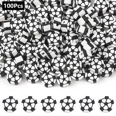 100Pcs Handmade Polymer Clay Beads CLAY-YW0002-46-1