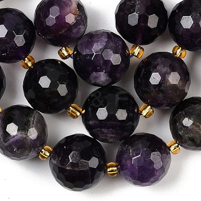 Natural Amethyst Beads Strands G-C249-A04-16mm-1
