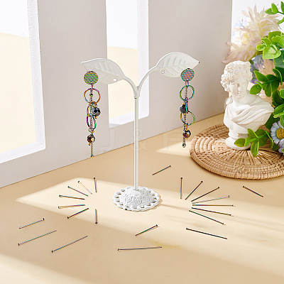 100Pcs 2 Styles 304 Stainless Steel Flat Head Pins STAS-UN0049-38-1