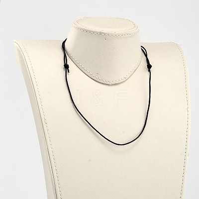 Adjustable Cowhide Leather Cord Necklace Making X-NJEW-JN01489-1