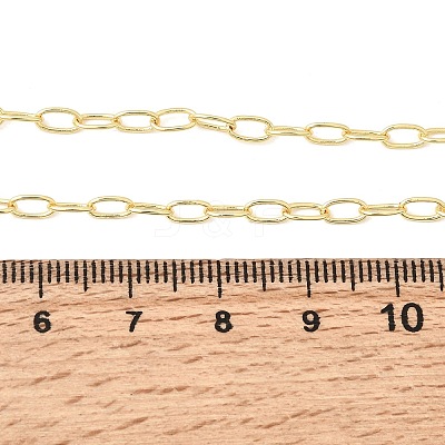 3MM Brass Cable Chain Necklaces for Women NJEW-F366-01B-1