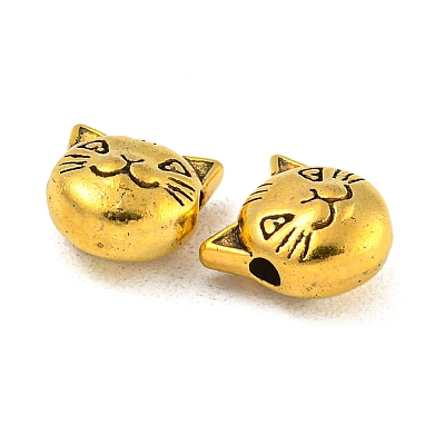 Tibetan Style Alloy Kitten Beads X-TIBEP-GC178-AG-NR-1