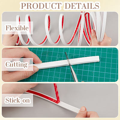 PVC Self-Adhesive Flexible Molding Trim DIY-WH20007-40B-01-1