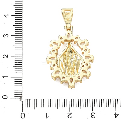 Religion Brass Pave Cubic Zirconia Pendants CU-CBA83A6-01D-G04-1