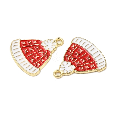 Christmas Alloy Enamel Pendants ENAM-D050-13E-02G-1