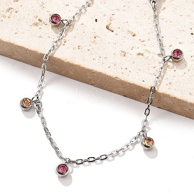 304 Stainless Steel Rhinestone Bracelets BJEW-Q038-10P-1
