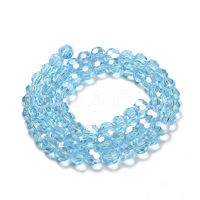 Transparent Glass Beads EGLA-A035-T8mm-B08-1