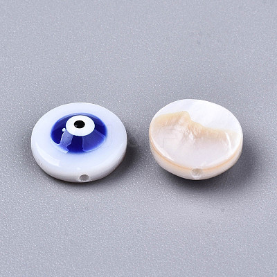 Natural Freshwater Shell Beads SHEL-T018-10F-1