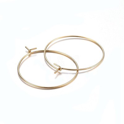 316 Surgical Stainless Steel Hoop Earrings STAS-P210-26G-02-1